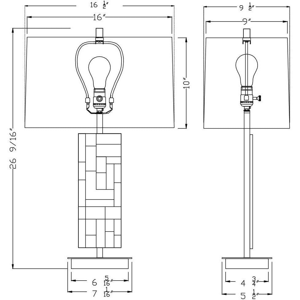 Flow Decor - Sybil Table Lamp - 4444 | Montreal Lighting & Hardware