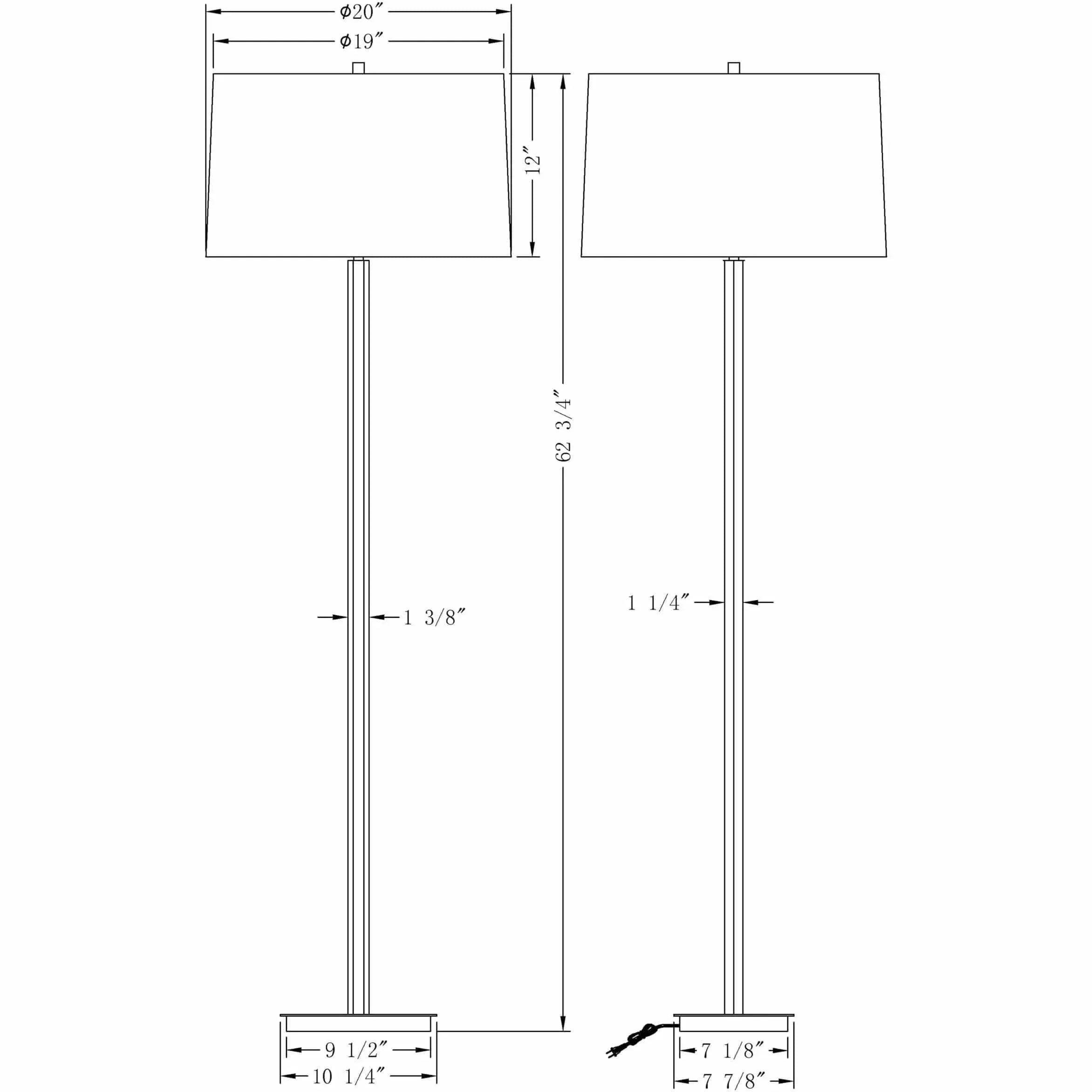 Flow Decor - Sydney Floor Lamp - 4356 | Montreal Lighting & Hardware