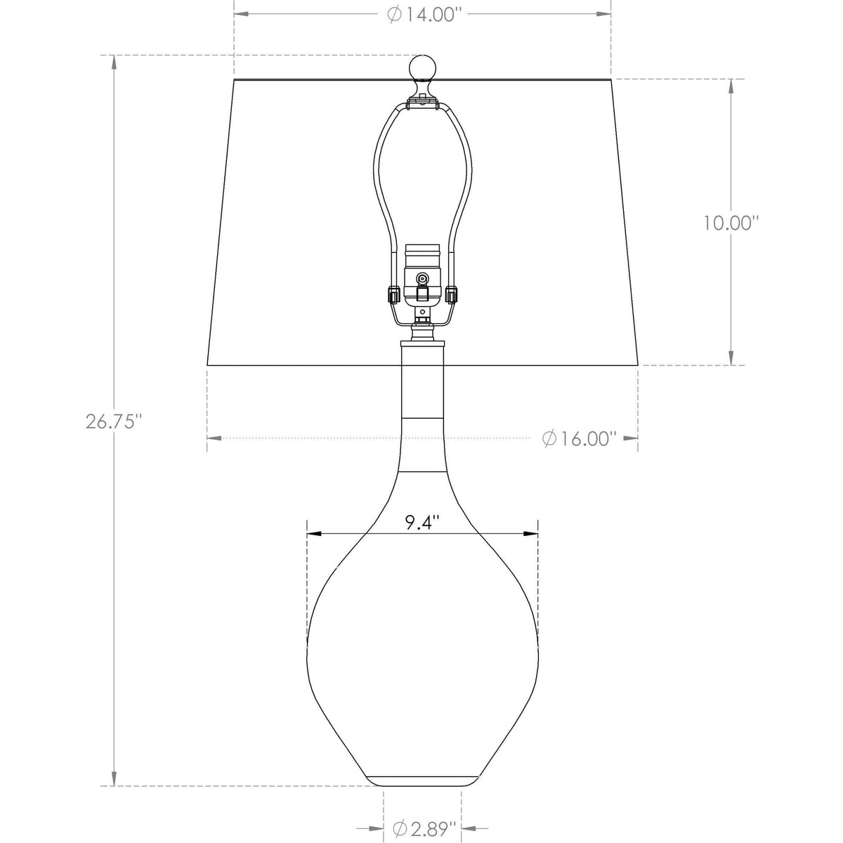 Flow Decor - Thames Table Lamp - 4072 | Montreal Lighting & Hardware