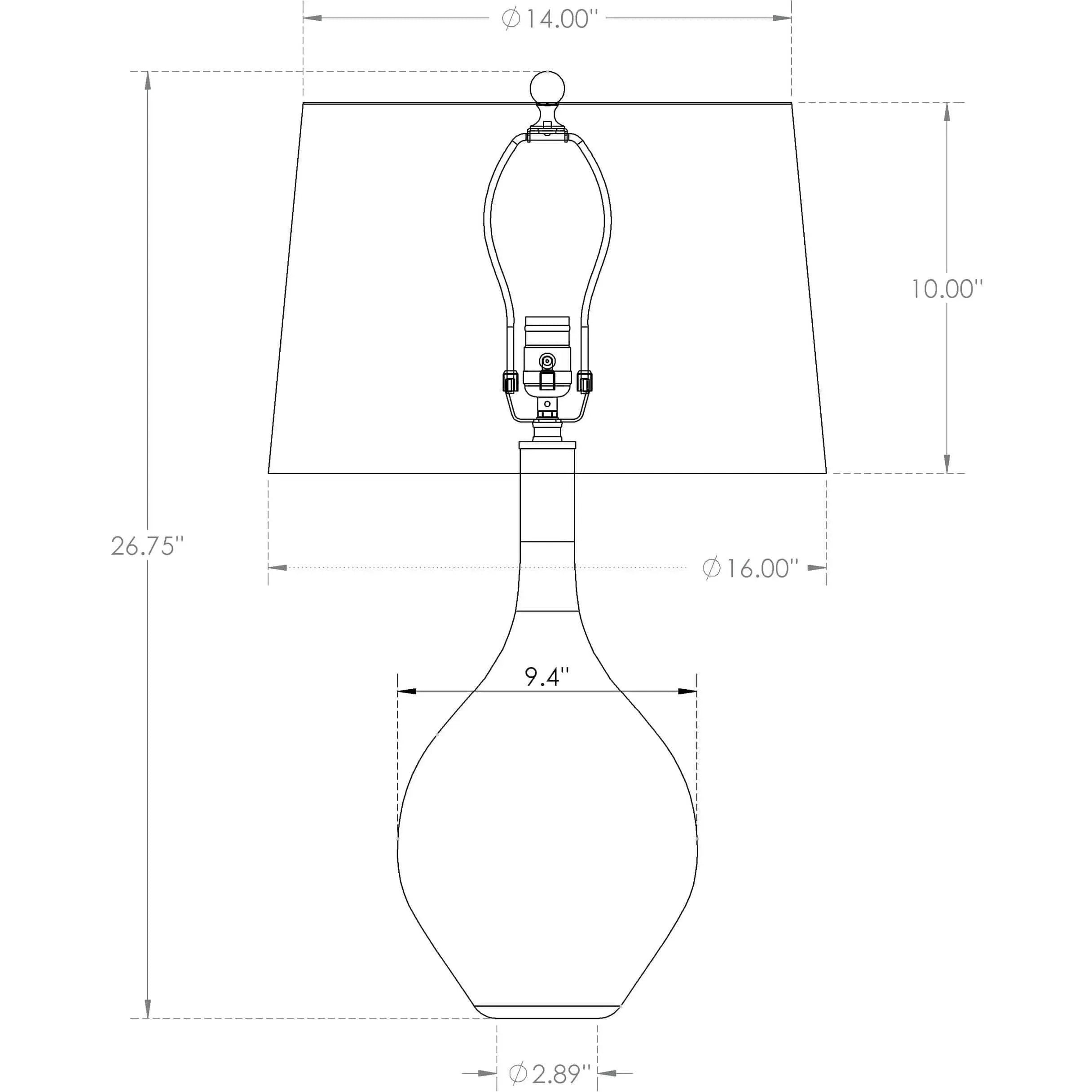 Flow Decor - Thames Table Lamp - 4072 | Montreal Lighting & Hardware