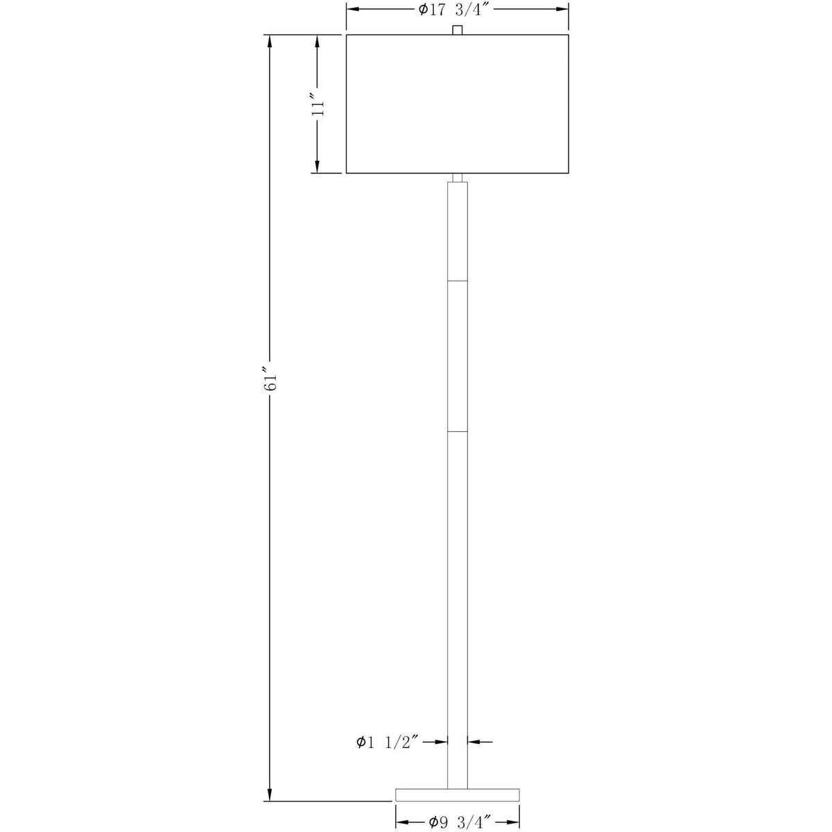 Flow Decor - Trent Floor Lamp - 4093 | Montreal Lighting & Hardware