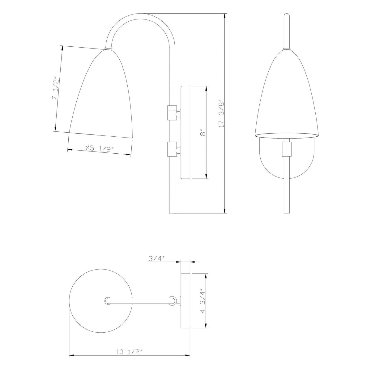 Flow Decor - Wesley Sconce - 6083 | Montreal Lighting & Hardware