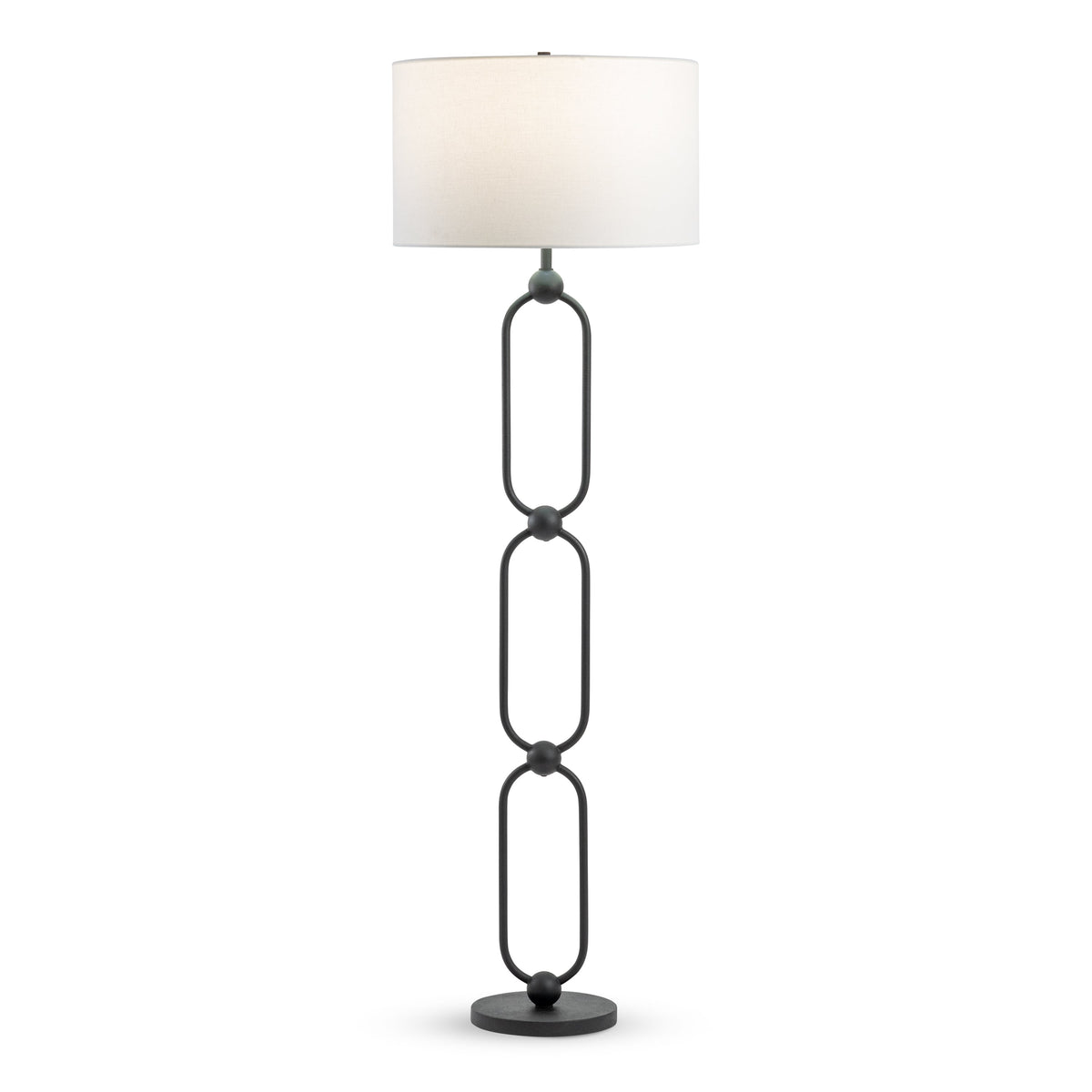 Veneto Floor Lamp - Bronze - Off-White Linen (FLO-4714-OWL)