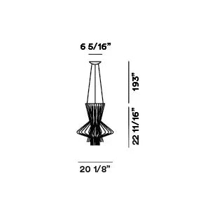 Foscarini - Allegretto Ritmico Pendant - FN1690171_20_UL | Montreal Lighting & Hardware