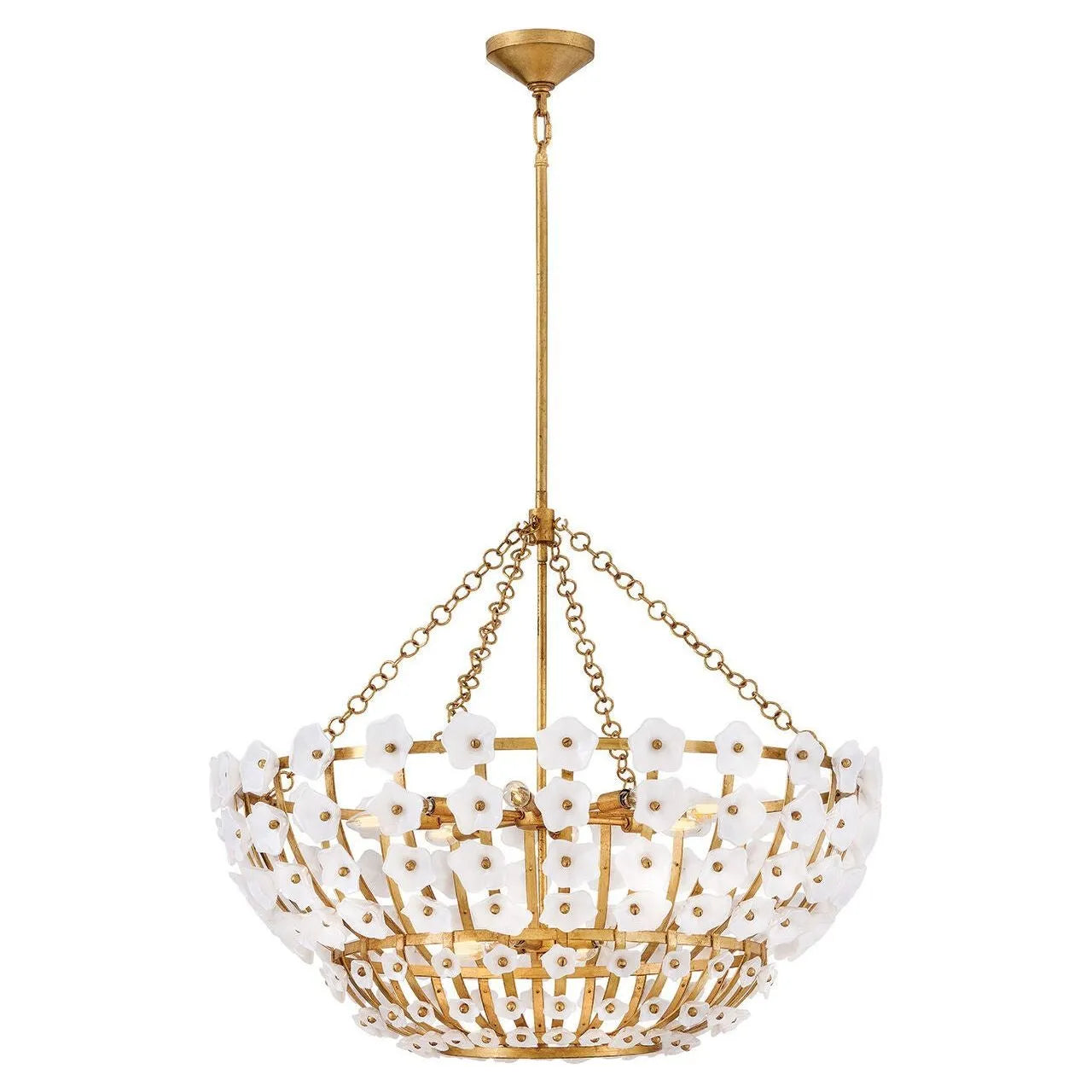 Fredrick Ramond Canada - FR41636DA - LED Chandelier - Azalea - Distressed Brass
