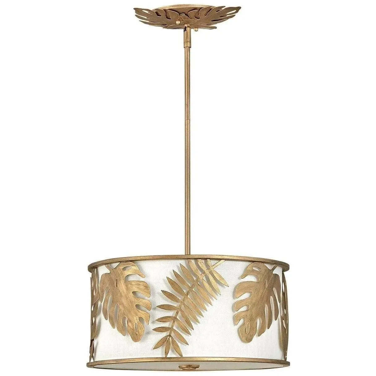 Fredrick Ramond - Botanica 16-Inch Three Light Foyer Pendant - FR35104BNG | Montreal Lighting & Hardware