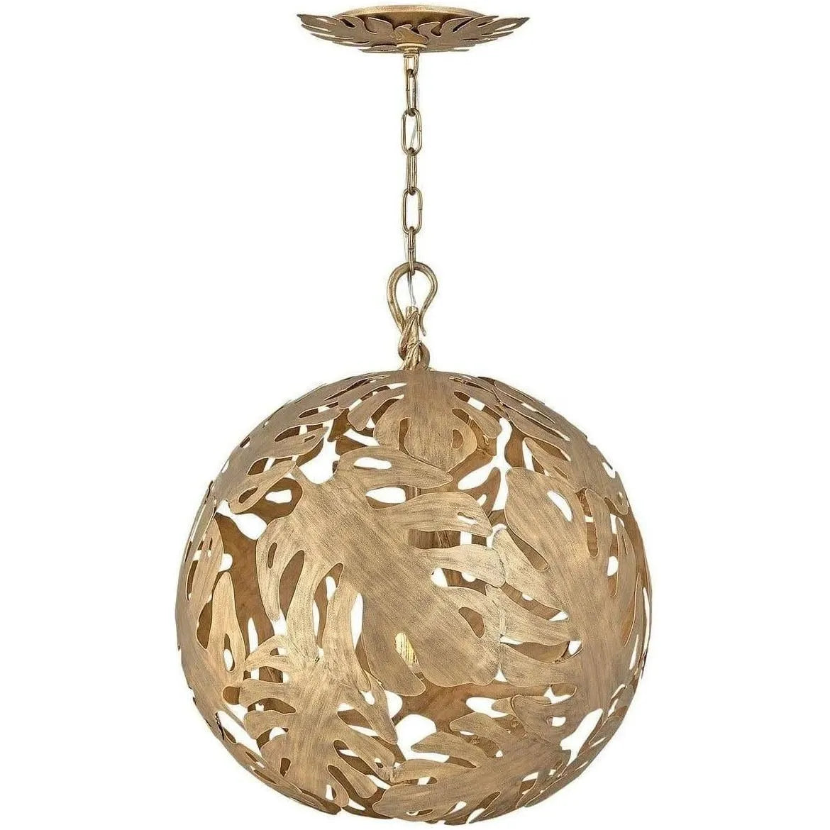 Fredrick Ramond - Botanica 24-Inch Six Light Chandelier - FR35108BNG | Montreal Lighting & Hardware