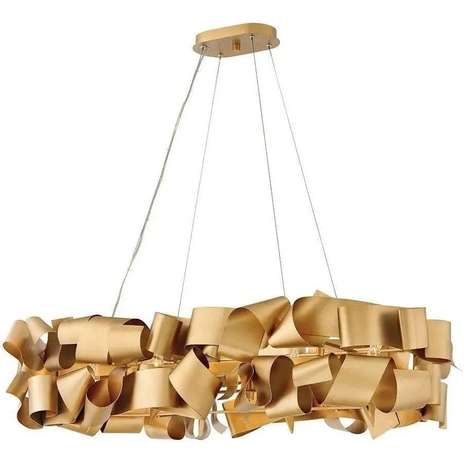 Fredrick Ramond - Delfina 40-Inch Six Light Chandelier - FR48605DXG | Montreal Lighting & Hardware