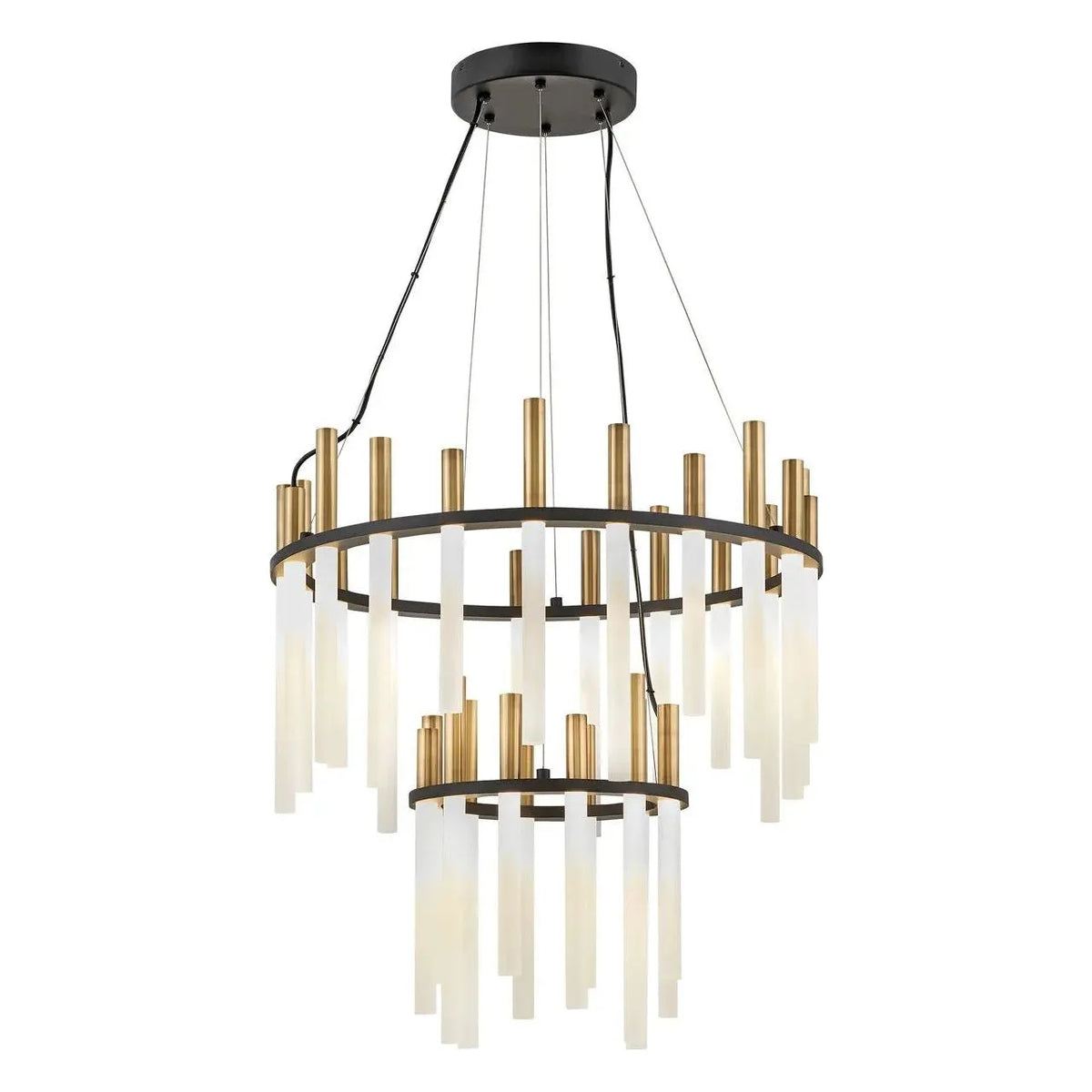 Fredrick Ramond - Echo LED Chandelier - FR30708BLK | Montreal Lighting & Hardware