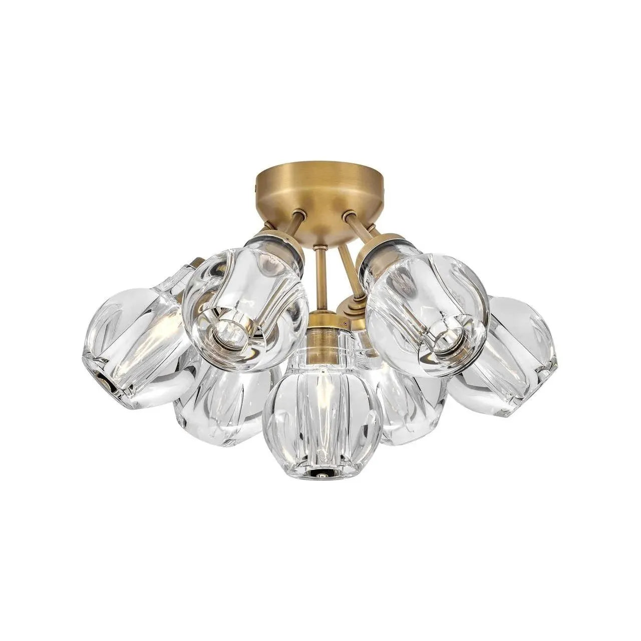 Fredrick Ramond - Elise LED Semi-Flush Mount - FR46951BLK | Montreal Lighting & Hardware