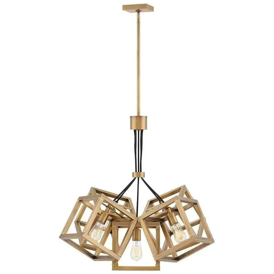 Fredrick Ramond - Ensemble 30-Inch Five Light Chandelier - FR42444BBZ | Montreal Lighting & Hardware