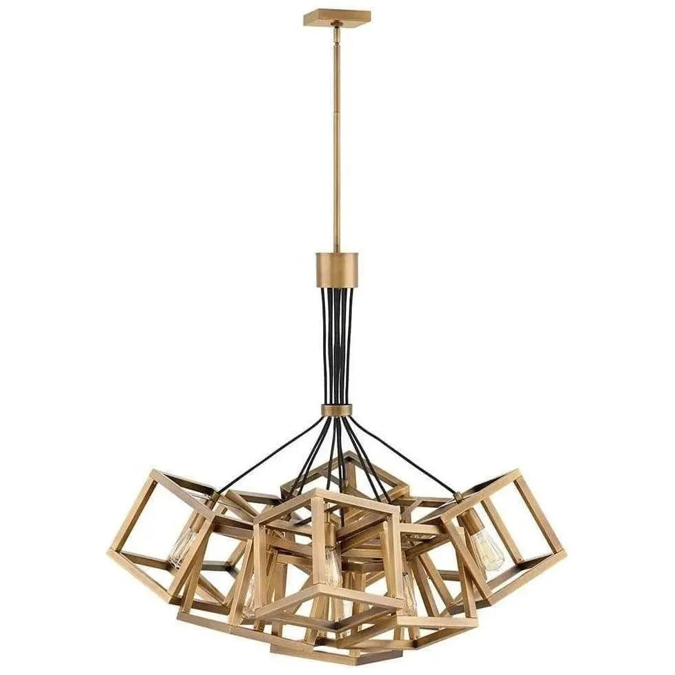 Fredrick Ramond - Ensemble 36-Inch Nine Light Chandelier - FR42445BBZ | Montreal Lighting & Hardware