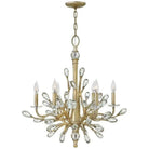 Fredrick Ramond - Eve 26-Inch Six Light Chandelier - FR46806CPG | Montreal Lighting & Hardware
