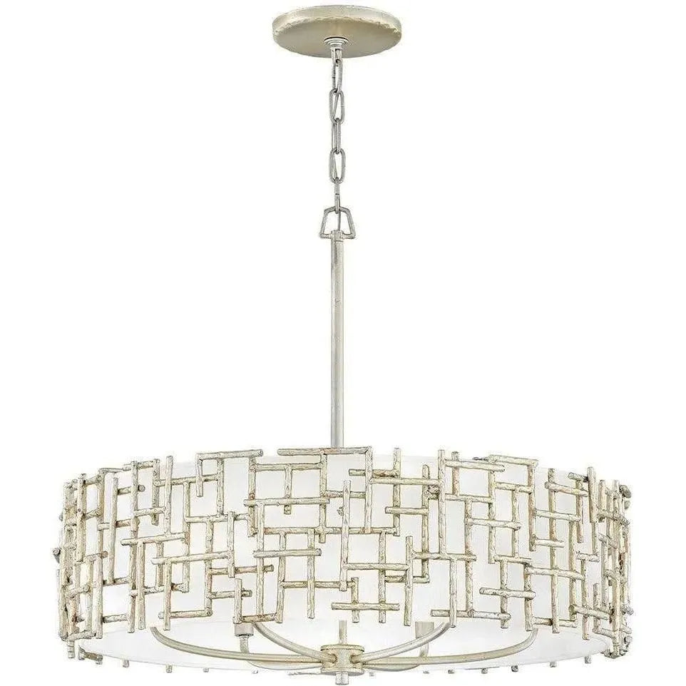 Fredrick Ramond - Farrah 28-Inch Six Light Chandelier - FR33104SLF | Montreal Lighting & Hardware