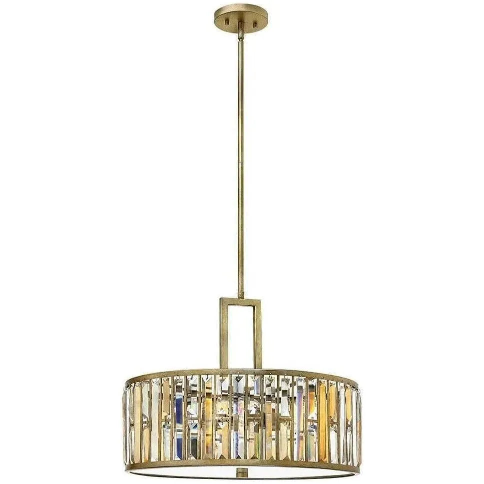 Fredrick Ramond - Gemma 21-Inch Three Light Foyer Pendant - FR33735SLF | Montreal Lighting & Hardware