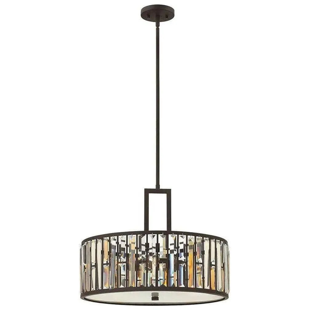Fredrick Ramond - Gemma 21-Inch Three Light Foyer Pendant - FR33735VBZ | Montreal Lighting & Hardware