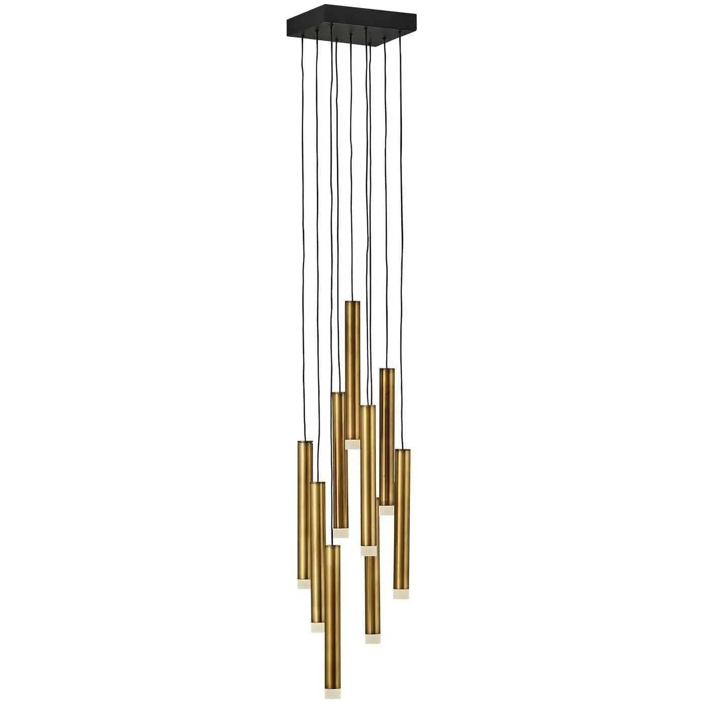 Fredrick Ramond - Harmony 8-Inch Nine Light Pendant - FR49906HBR | Montreal Lighting & Hardware