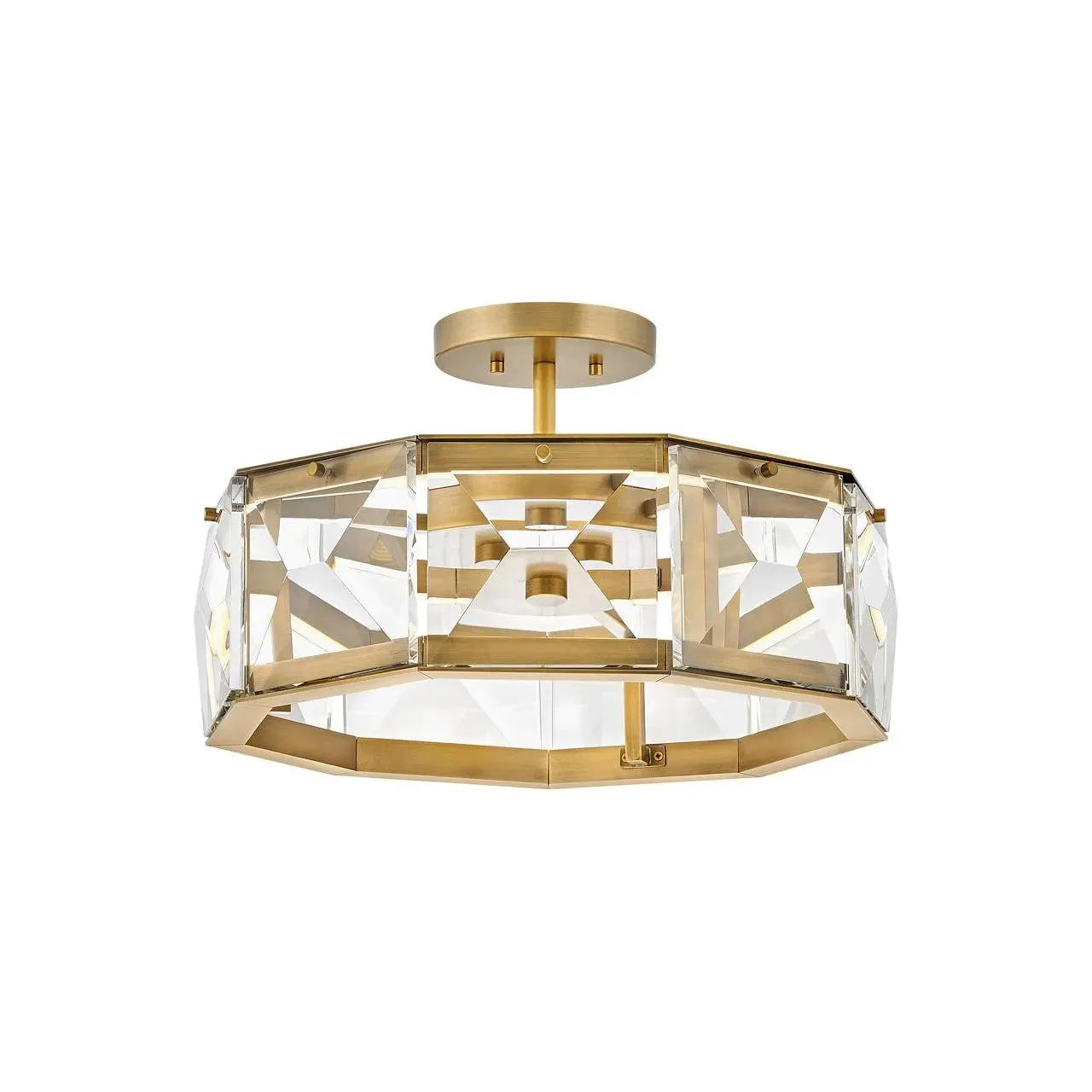 Fredrick Ramond - Jolie LED Semi-Flush Mount - FR30103HBR | Montreal Lighting & Hardware