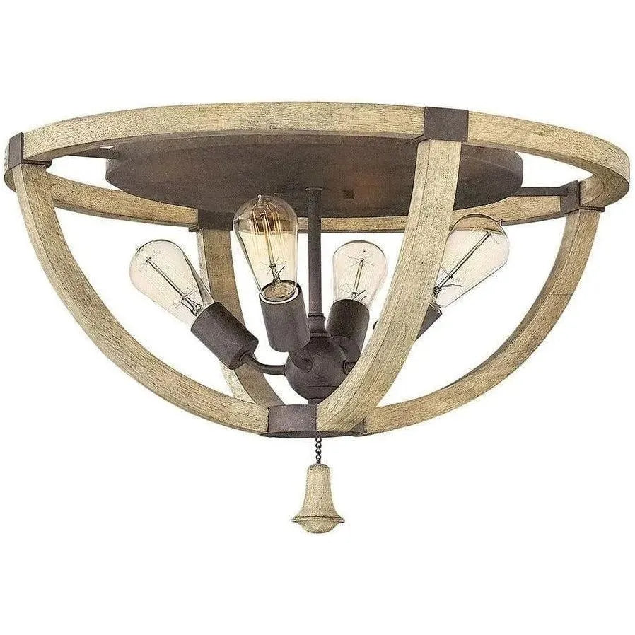 Fredrick Ramond - Middlefield 23-Inch Four Light Foyer Pendant - FR40571IRR | Montreal Lighting & Hardware
