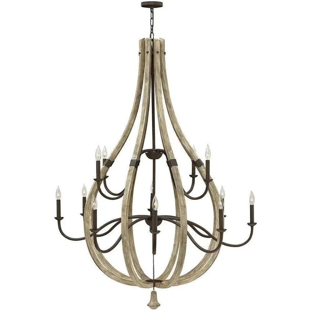 Fredrick Ramond - Middlefield 48-Inch 12 Light Chandelier - FR40579IRR | Montreal Lighting & Hardware
