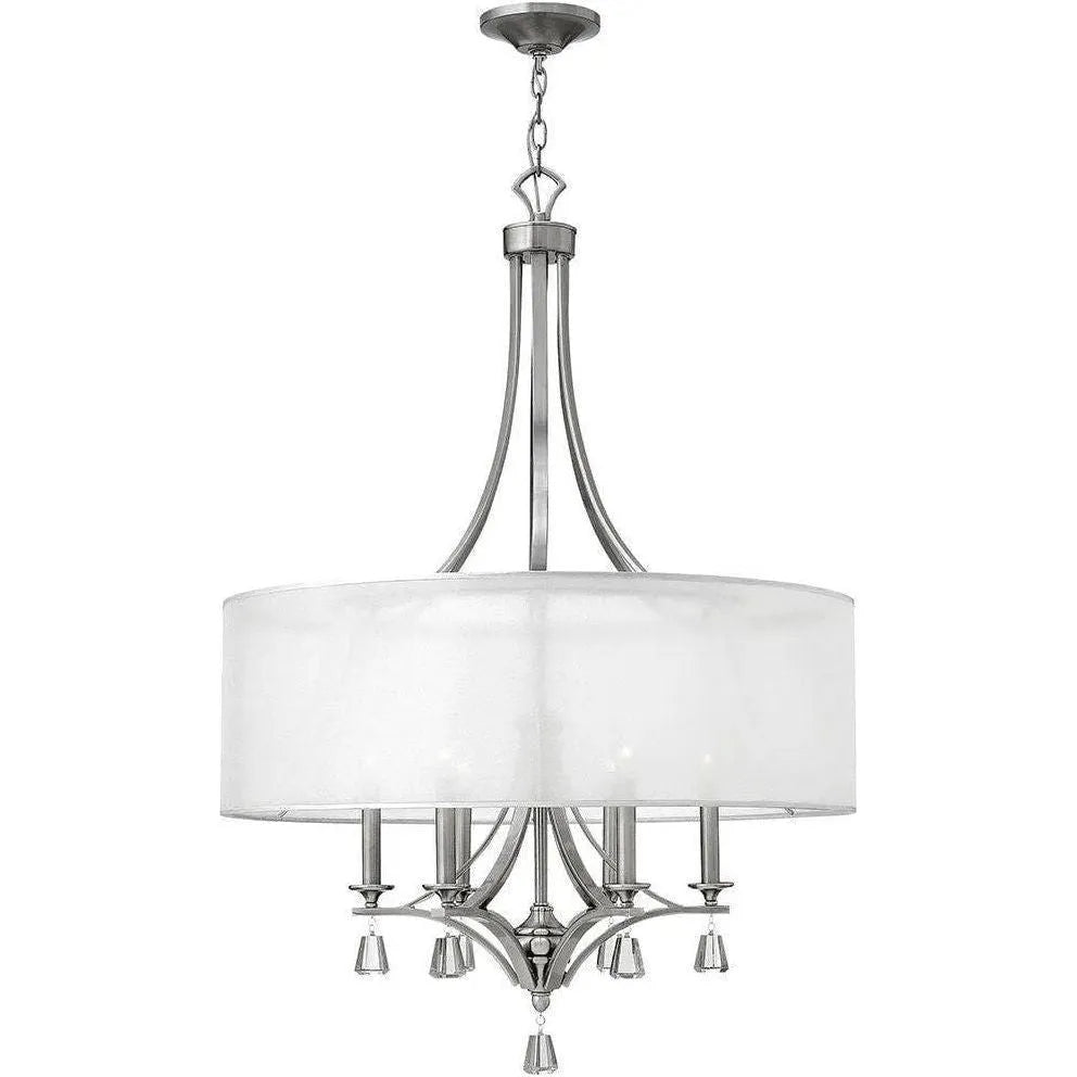 Fredrick Ramond - Mime 30-Inch Six Light Foyer Pendant - FR45608BNI | Montreal Lighting & Hardware