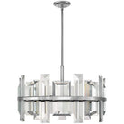 Fredrick Ramond - Odette 30-Inch Nine Light Chandelier - FR39215PNI | Montreal Lighting & Hardware