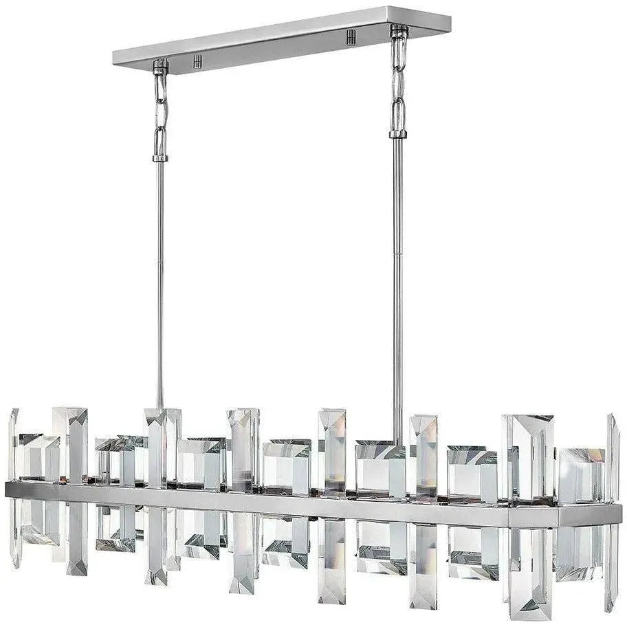 Fredrick Ramond - Odette 42-Inch Eight Light Chandelier - FR39216PNI | Montreal Lighting & Hardware