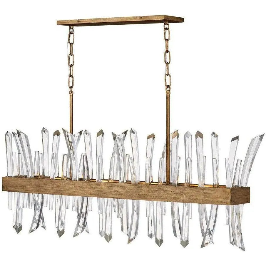 Fredrick Ramond - Revel 41-Inch Four Light Chandelier - FR30908BNG | Montreal Lighting & Hardware