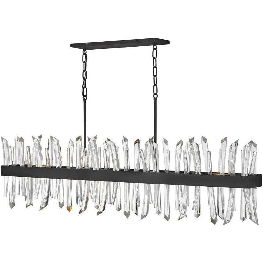 Fredrick Ramond - Revel 55-Inch Six Light Chandelier - FR30909BLK | Montreal Lighting & Hardware