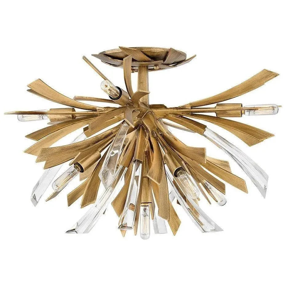 Fredrick Ramond - Vida 21-Inch Nine Light Foyer Pendant - FR40903BNG | Montreal Lighting & Hardware