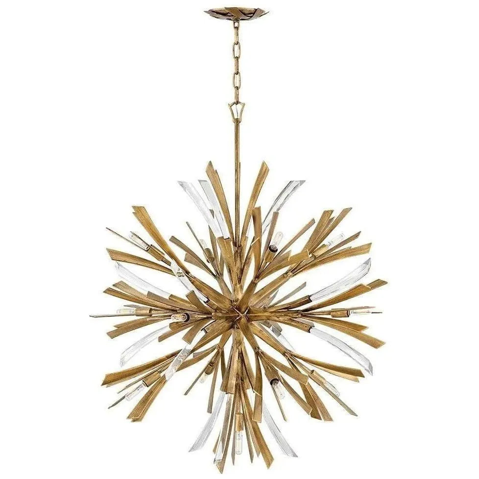 Fredrick Ramond - Vida 36-Inch 13 Light Chandelier - FR40905BNG | Montreal Lighting & Hardware