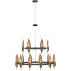 Fredrick Ramond - Willow 36-Inch 18 Light Chandelier - FR44009CBK | Montreal Lighting & Hardware