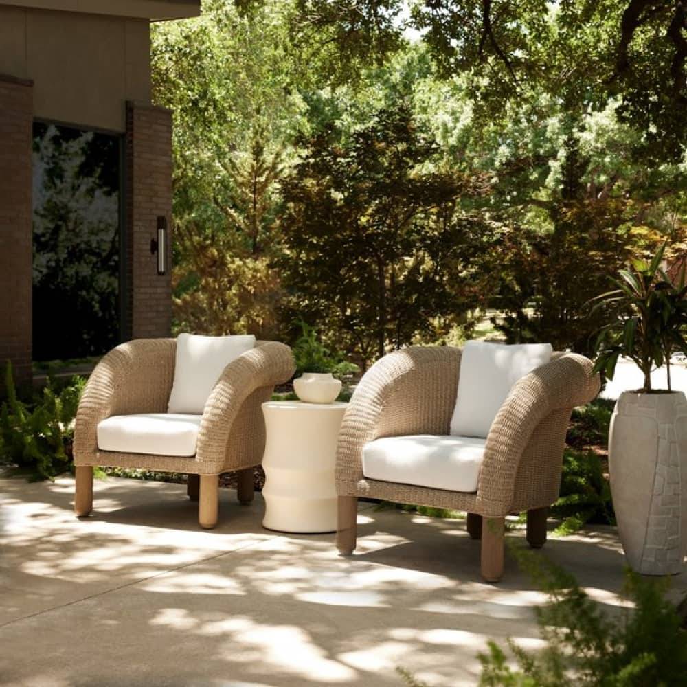Arteriors FRS22 Fielder Outdoor Lounge Chair