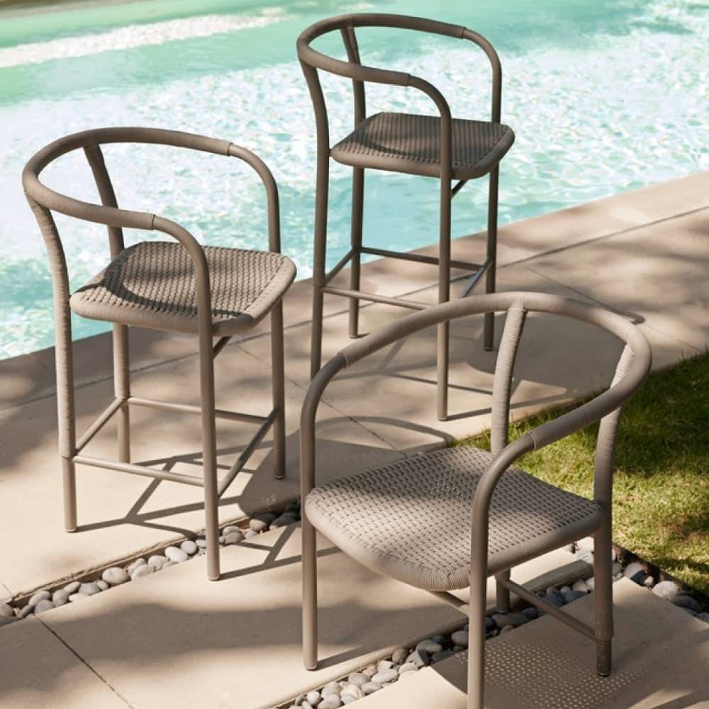 Arteriors FSS08 Feller Outdoor Bar Stool