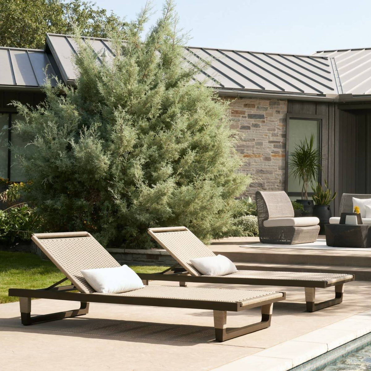Arteriors FTS01 Daytona Outdoor Chaise
