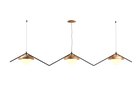 Accord Lighting 1516.12 Oyster DK Accord Pendant in Teak