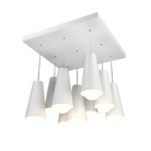 Accord Lighting 1235.47 Conical Accord Pendant in Organic White