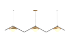 Accord Lighting 1516.09 Oyster DK Accord Pendant in Louro Freijo