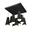 Accord Lighting 1235.44 Conical Accord Pendant in Charcoal