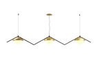 Accord Lighting 1516.49 Oyster DK Accord Pendant in Organic Gold