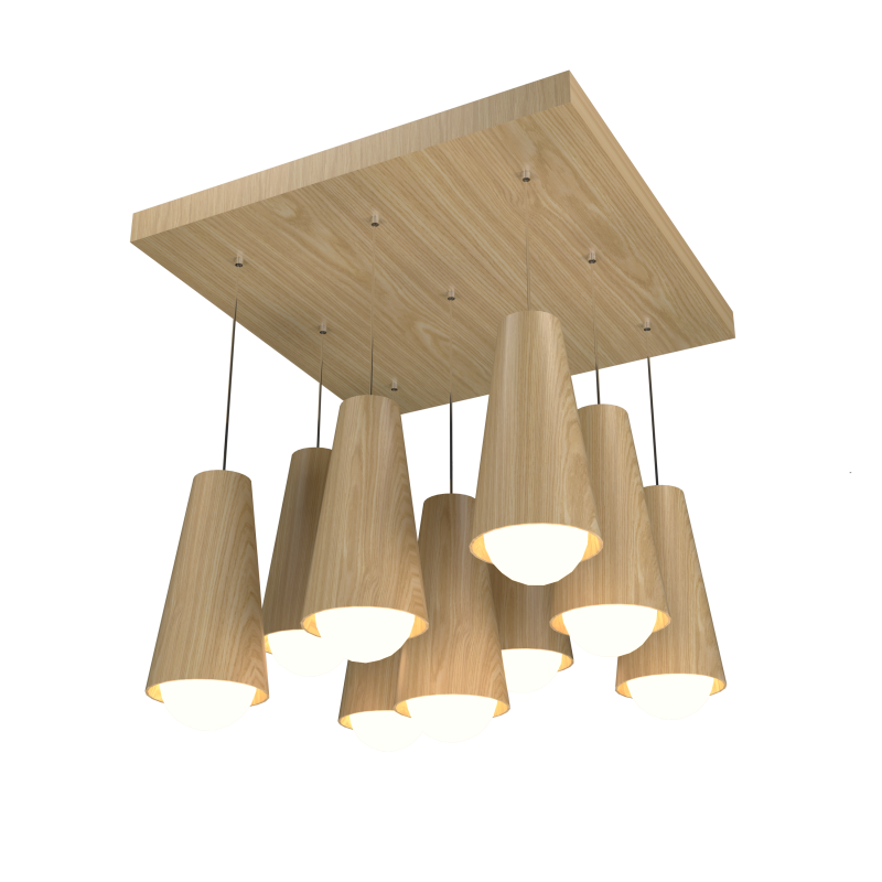 Accord Lighting 1235.45 Conical Accord Pendant in Sand