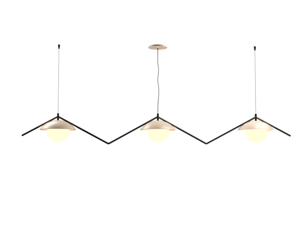 Accord Lighting 1516.48 Oyster DK Accord Pendant in Organic Cappuccino