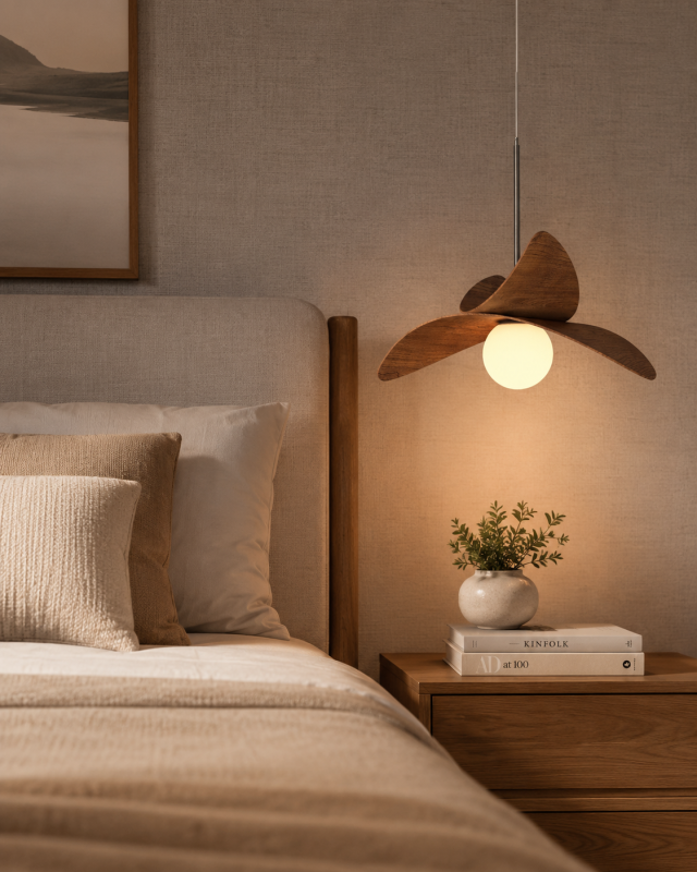 Accord Lighting 1647 Oyster Accord Suspension aménagement de la chambre