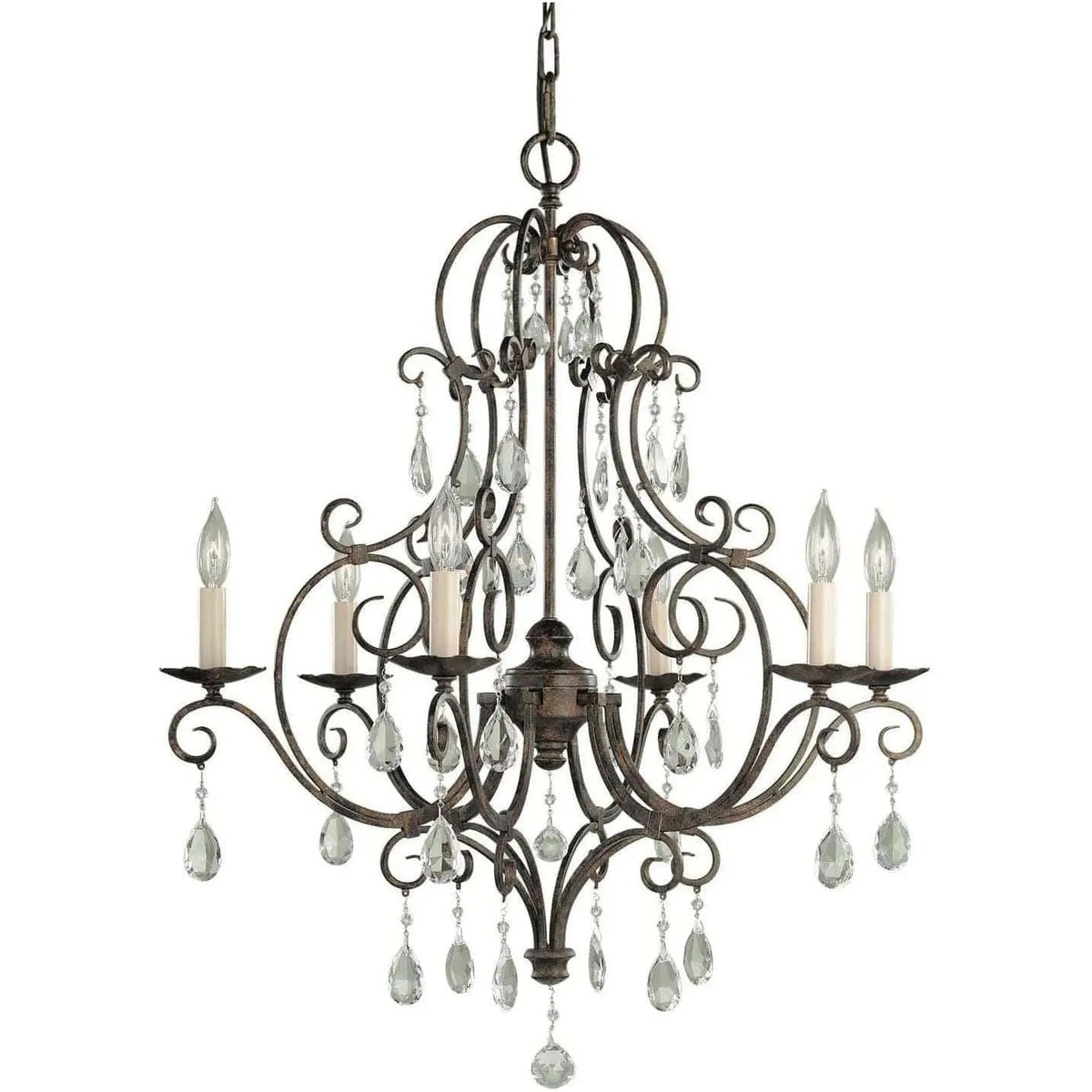 Generation Lighting - Chateau Chandelier - F1902/6MBZ | Montreal Lighting & Hardware