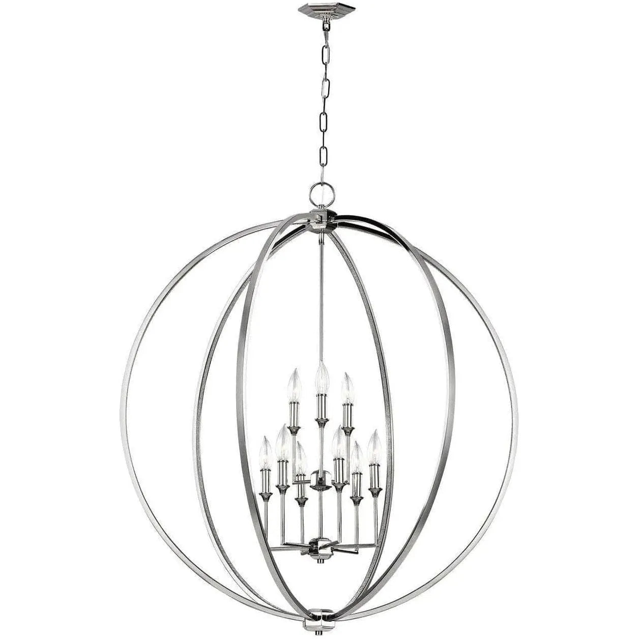 Generation Lighting - Corinne Chandelier - F3058/9PN | Montreal Lighting & Hardware