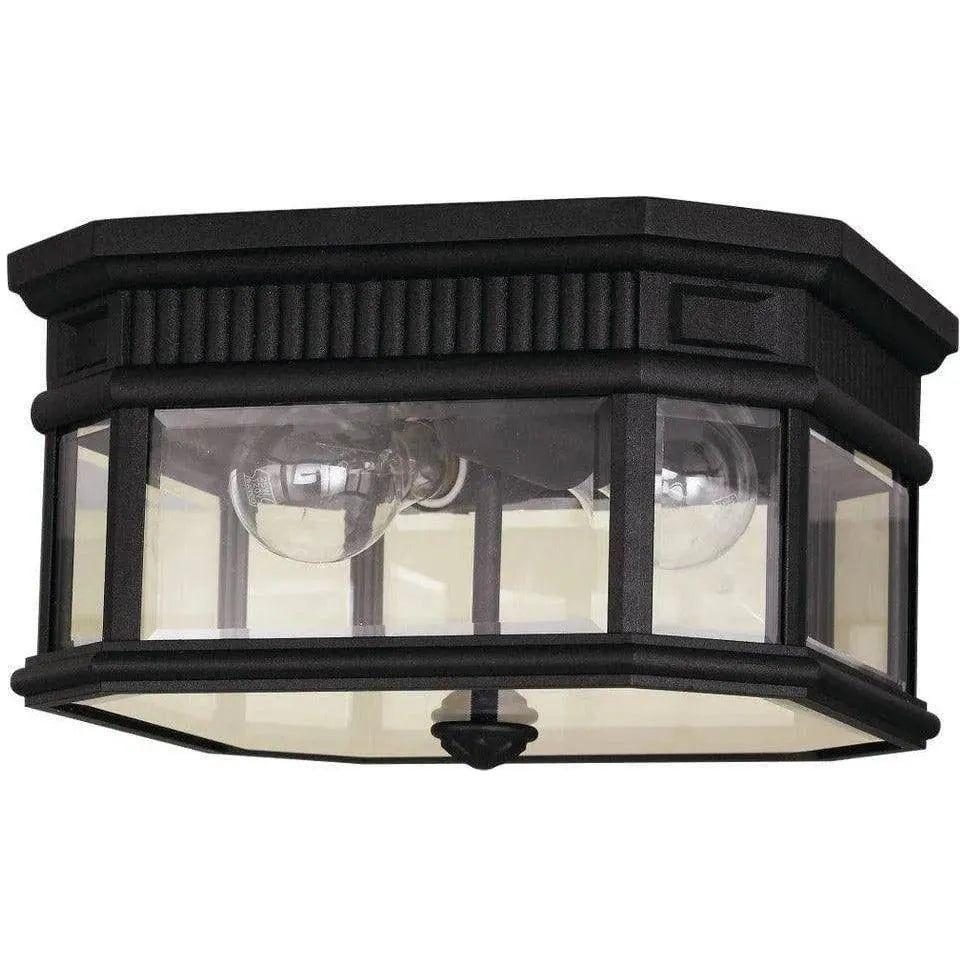 Generation Lighting - Cotswold Lane Outdoor Flush Mount - OL5413BK | Montreal Lighting & Hardware