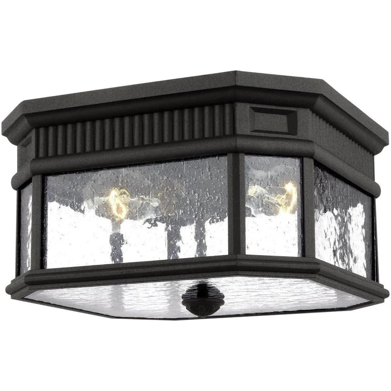 Generation Lighting - Cotswold Lane Outdoor Flush Mount - OL5413BK | Montreal Lighting & Hardware
