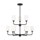 Generation Lighting - Emile Chandelier - GLC1109EN3/MBK | Montreal Lighting & Hardware
