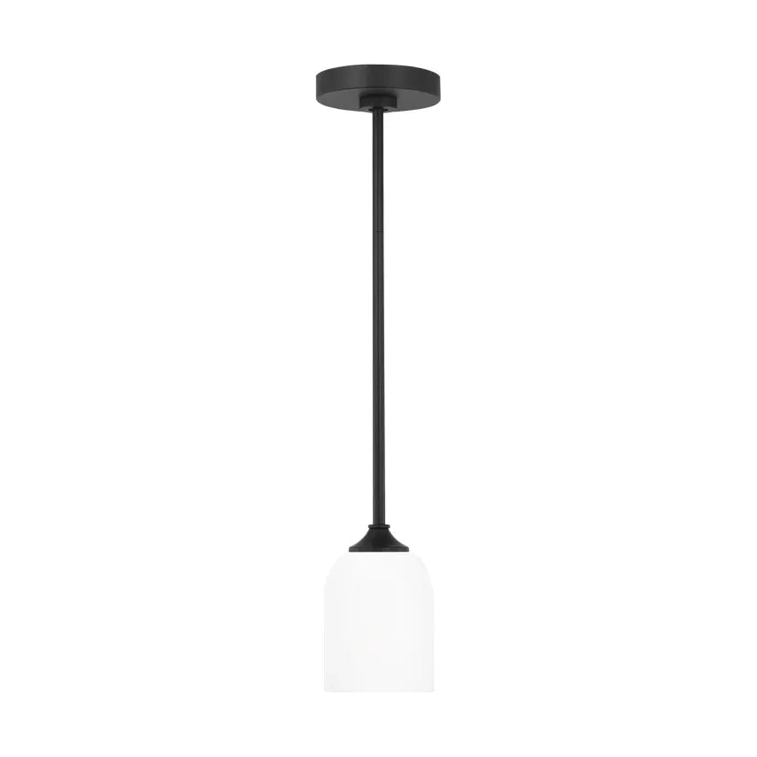 Generation Lighting - Emile Mini Pendant - GLP1021EN3/MBK | Montreal Lighting & Hardware