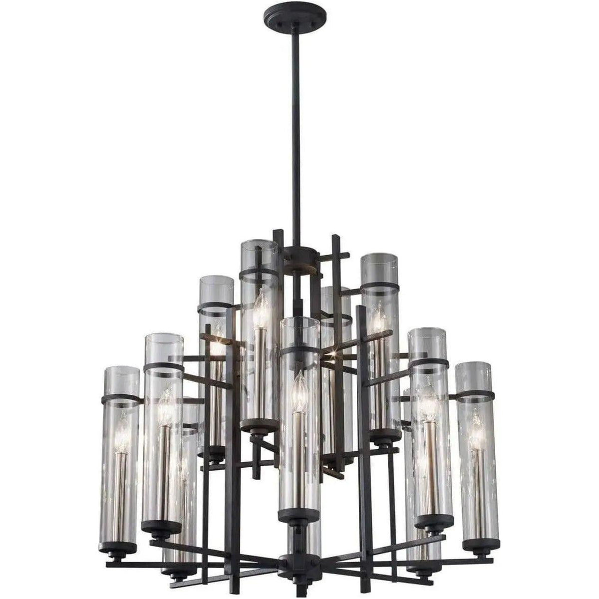Generation Lighting - Ethan Chandelier - F2629/8+4AF/BS | Montreal Lighting & Hardware